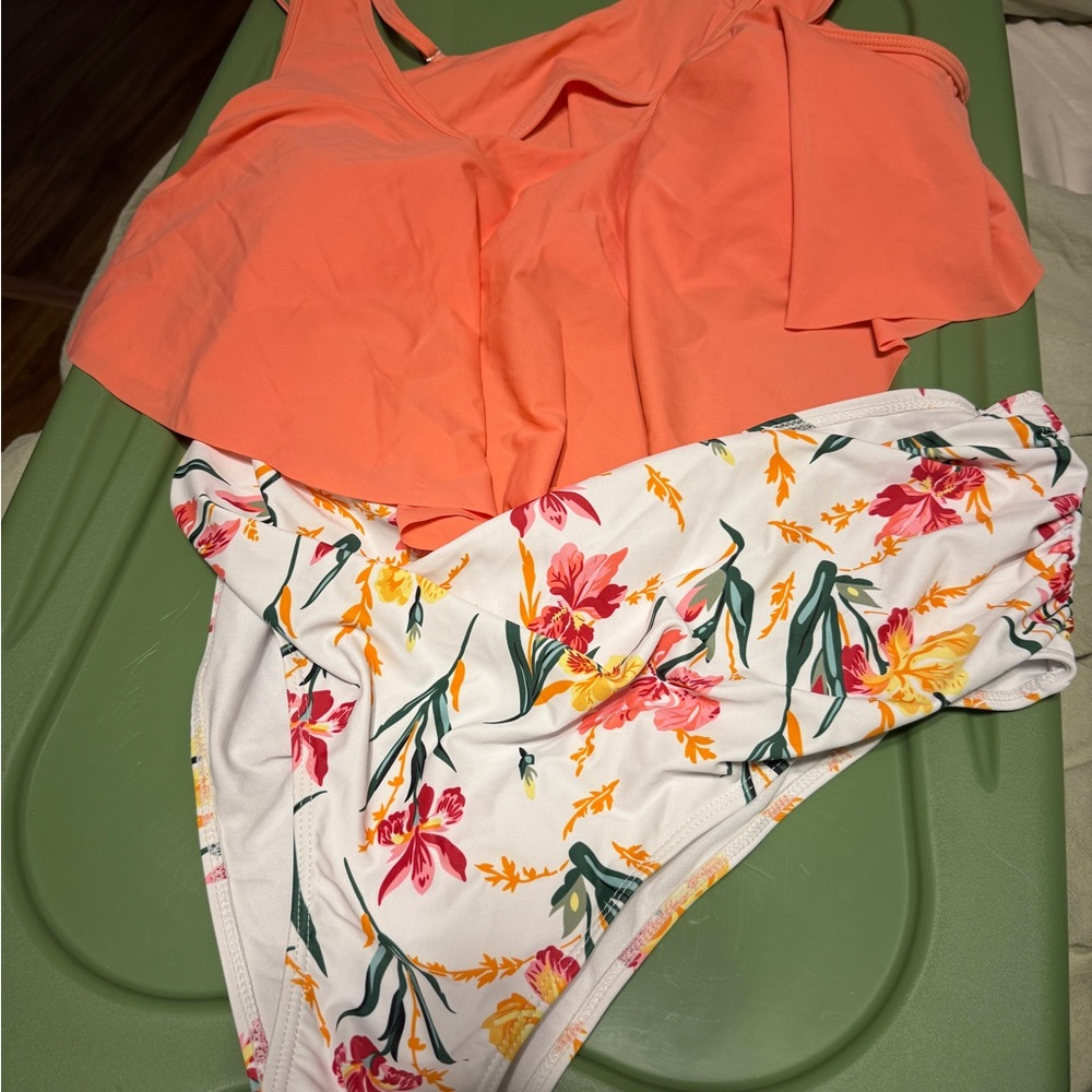 Floral Two-Piece Swimsuit